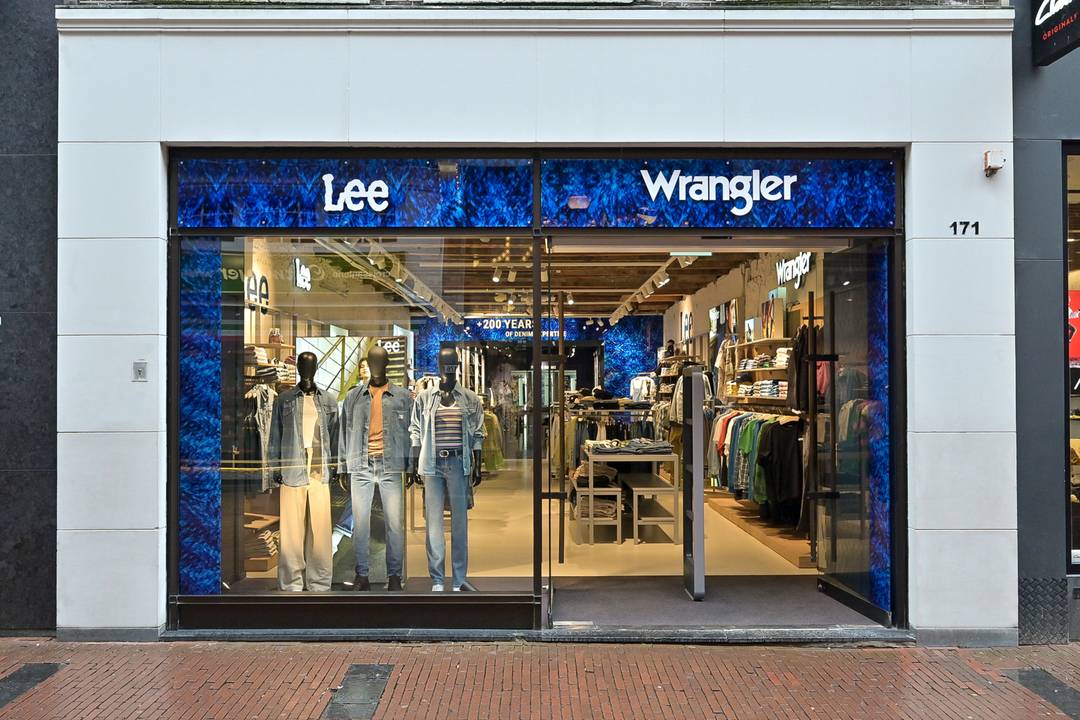 Combinatie winkel Wrangler en Lee in Amsterdam