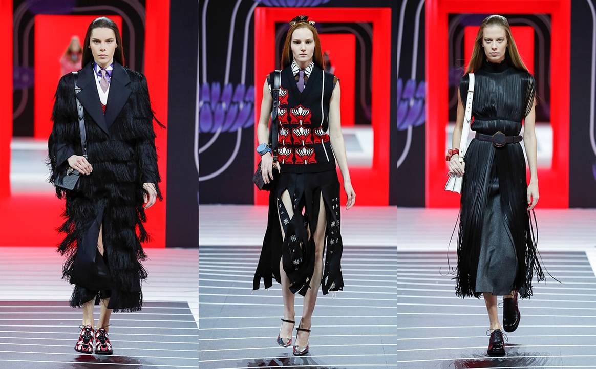 En images : le défilé Prada automne-hiver 2020-21