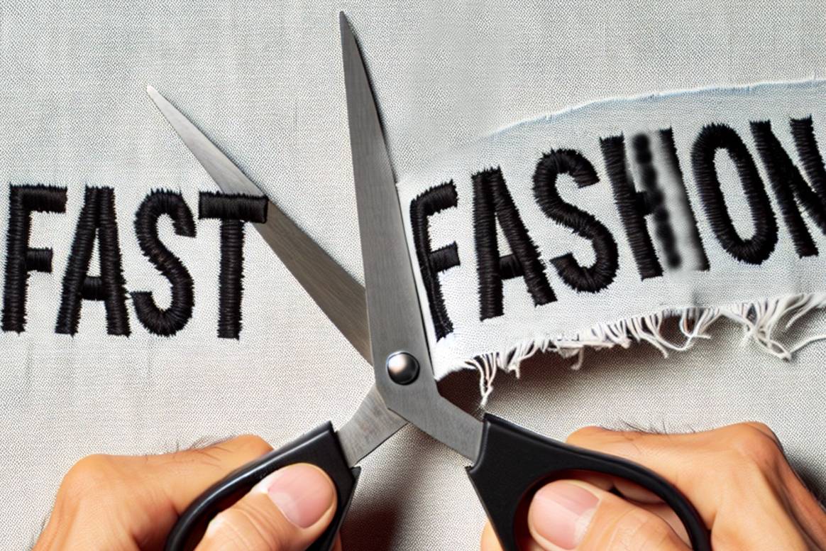 Against fast fashion. AI-generated image for illustration..