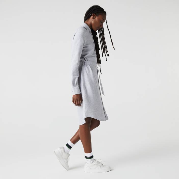 Damen Lacoste Polokleid aus Baumwoll-Piqué | Lacoste