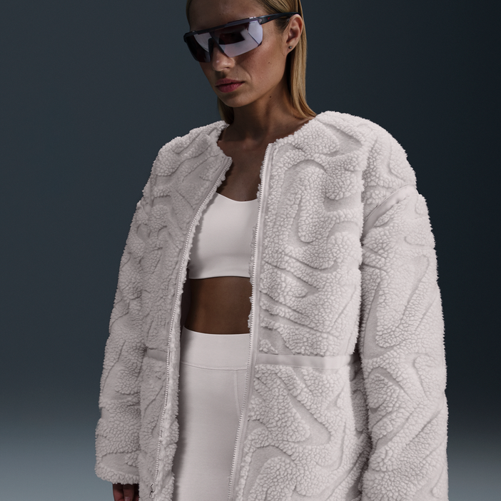 Sportswear weite, hochflorige Jacke (Damen) | Nike