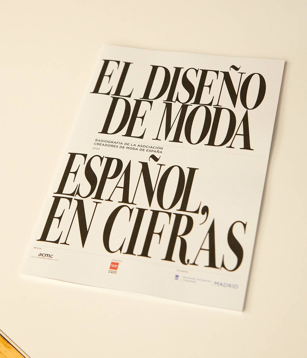 Acto de presentación del informe “El diseño de moda español, en cifras”, el 30 de octubre de 2024 en Madrid (España).