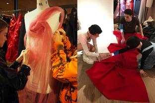 Alexander McQueen supporting students with fabric donation 