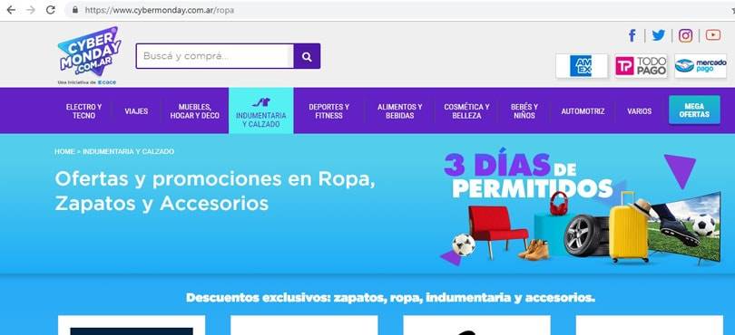 Se facturaron 7213 millones de pesos durante el CyberMonday