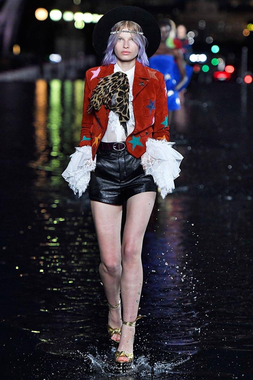 Saint Laurent walks on water at Paris fashion week