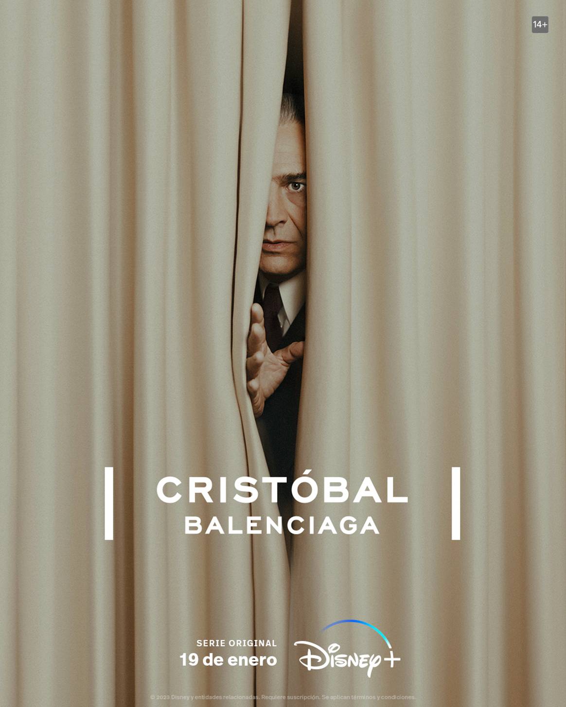 Póster oficial de “Cristóbal Balenciaga”, la serie.