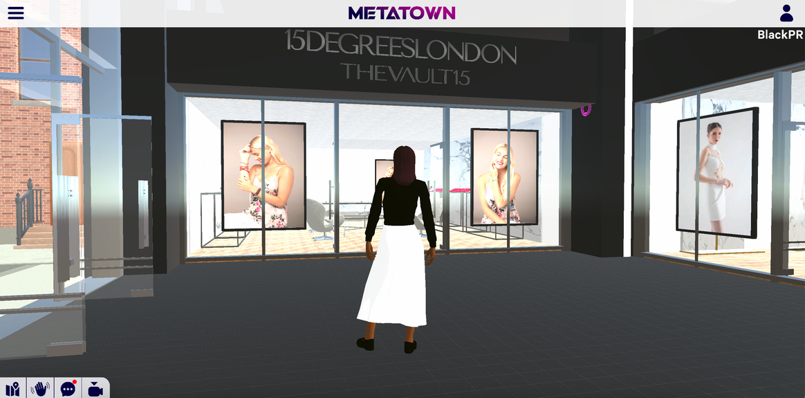 Image: Black PR, MetaTown - 15Degrees London
Showroom