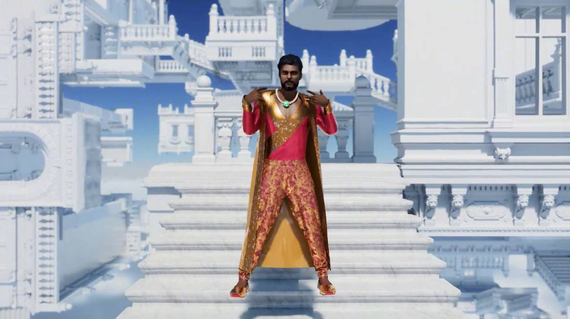 Foto: Bollywood Meta Suit by Ravi Guru SIngh x Lorena Bello