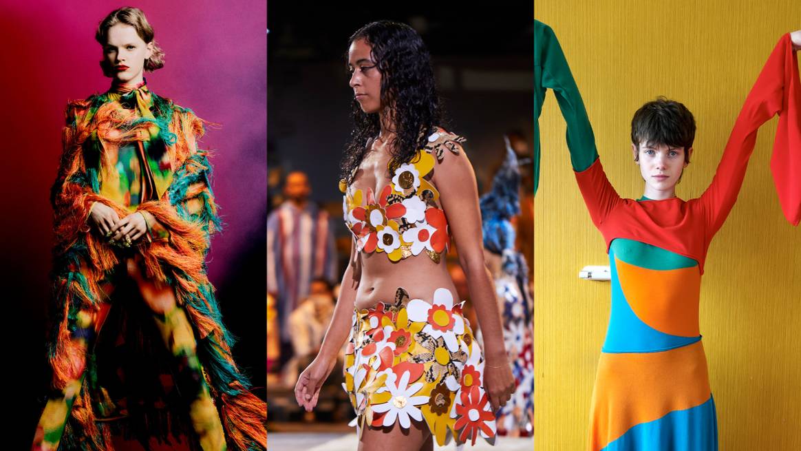 Imágenes (de la izquierda a la derecha): Dries Van Noten SS22, Marni SS22, JW Anderson SS22