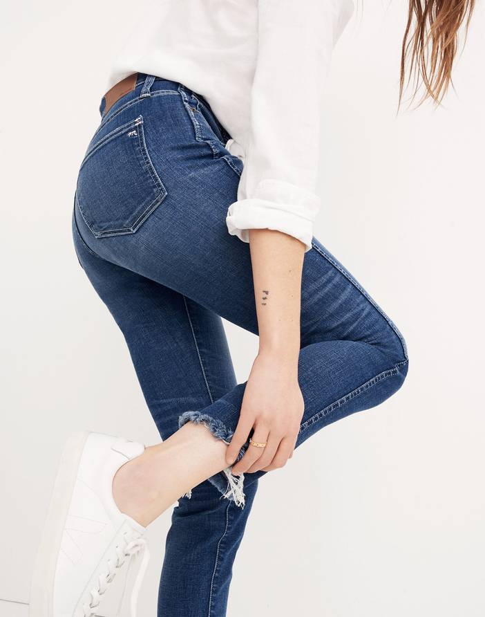 Tall Slim Straight Jeans: Raw-Hem Edition | Madewell