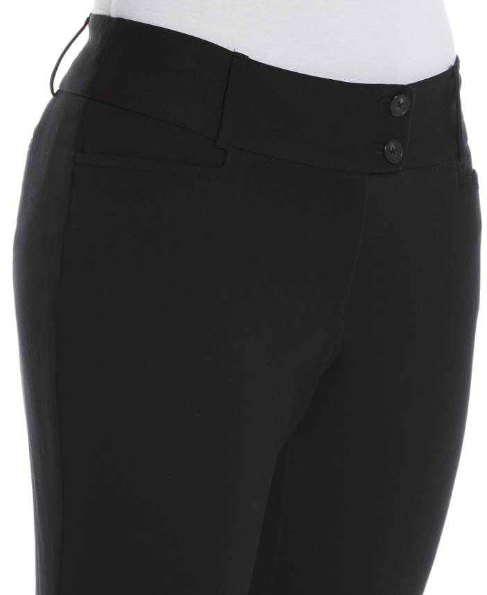 Women's Gabardine Bootcut Pants Short - Curvy Fit, Plus Size | Rafaella
