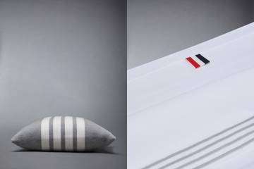 Thom Browne bedding collection unveiled at Salone del Mobile