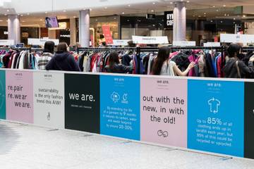 Westfield London partners with sustainable fashion brand We Are. 