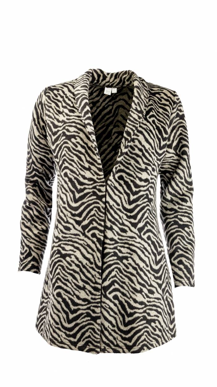 Celine Long LS Grey Zebra Jacquard | NED Dutch Fashion Design