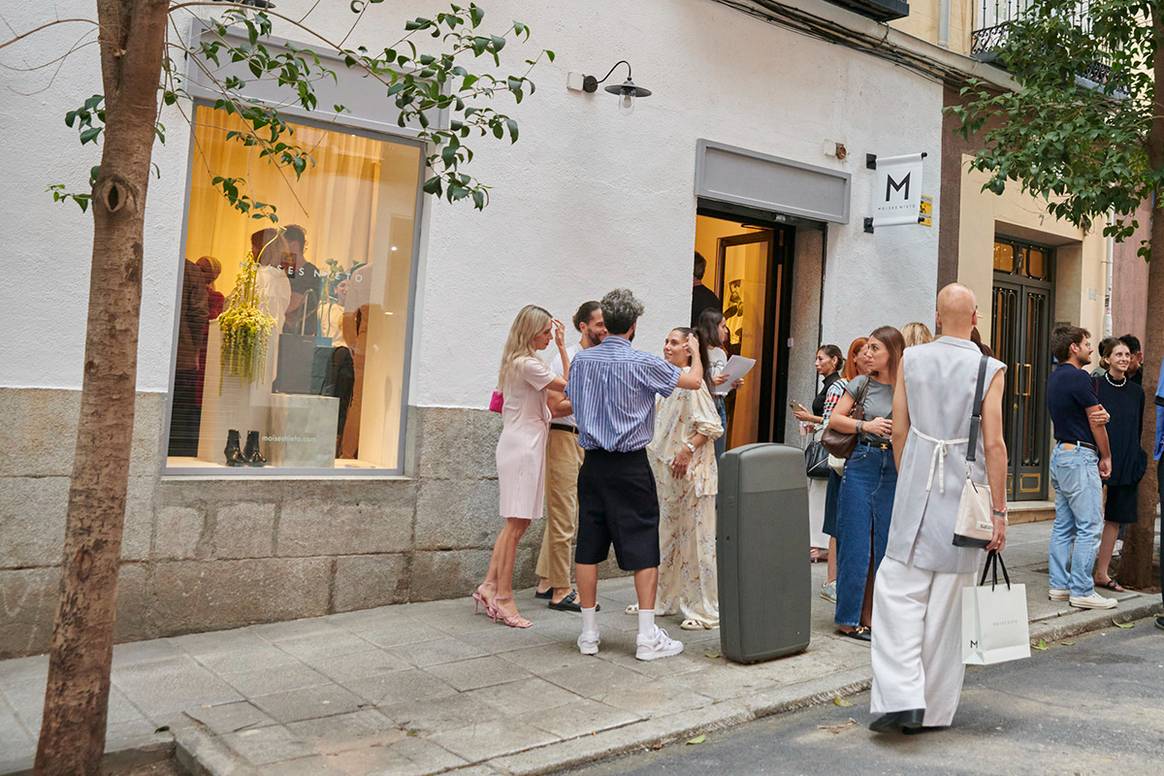 Exterior de la nueva tienda de Moisés Nieto en el número 7 de la calle del Conde Duque de Madrid.