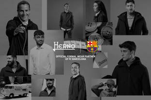 Herno partner dell'Fc Barcelona per il formal wear