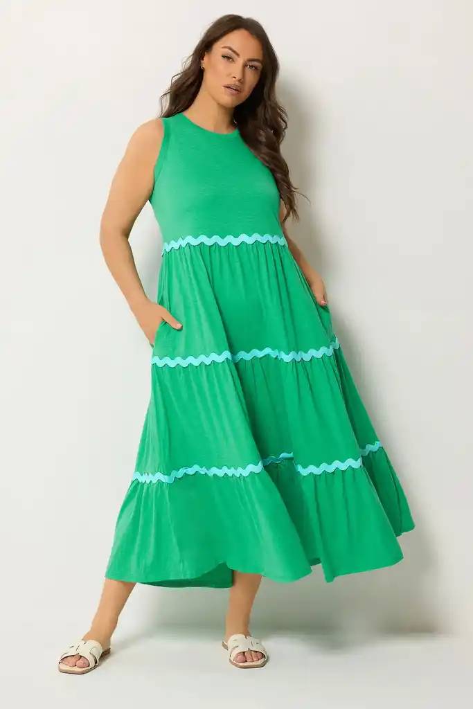 sachin and babi light blue dress SCOMCHIC Women Plus Size Dresses V Neck 3/4 Sleeve Smocked High Waist  Summer Flowy A Line Maxi Dress, Emerald Green, XL Plus : Amazon.co.uk:  Fashion