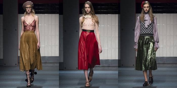 Gucci abre los desfiles de Milán con una colección plena de transparencias