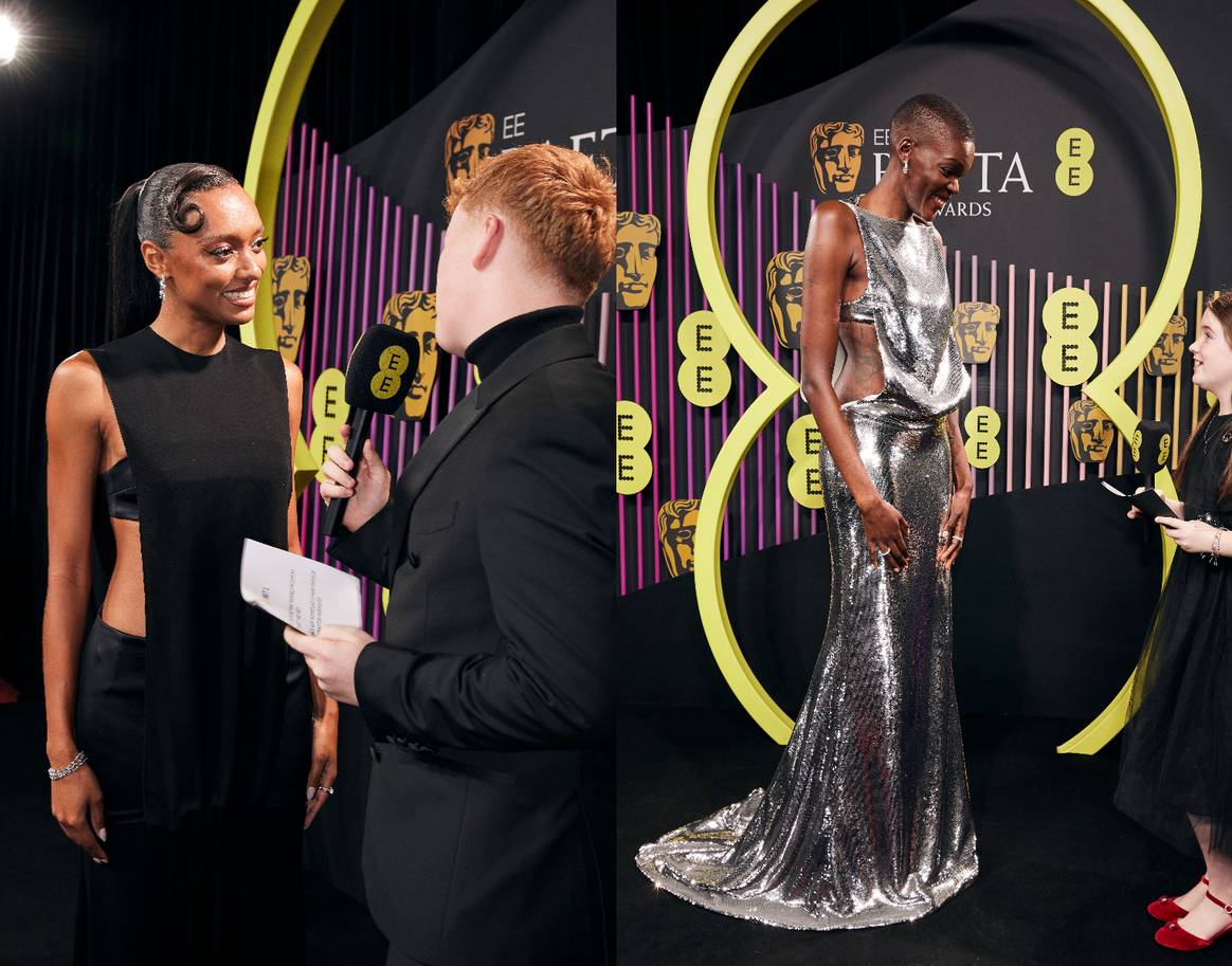 Sophie Wilde in Loewe and Sheila Atim in Gucci.