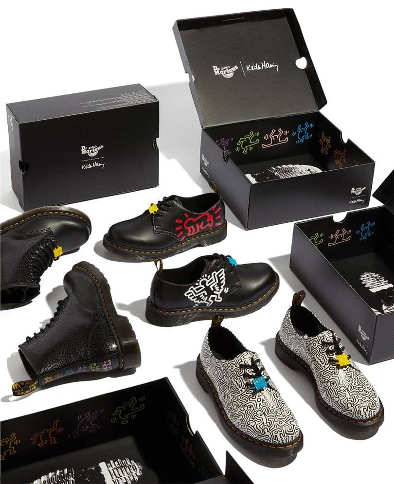 Kunst op schoenen: Dr. Martens x Keith Haring