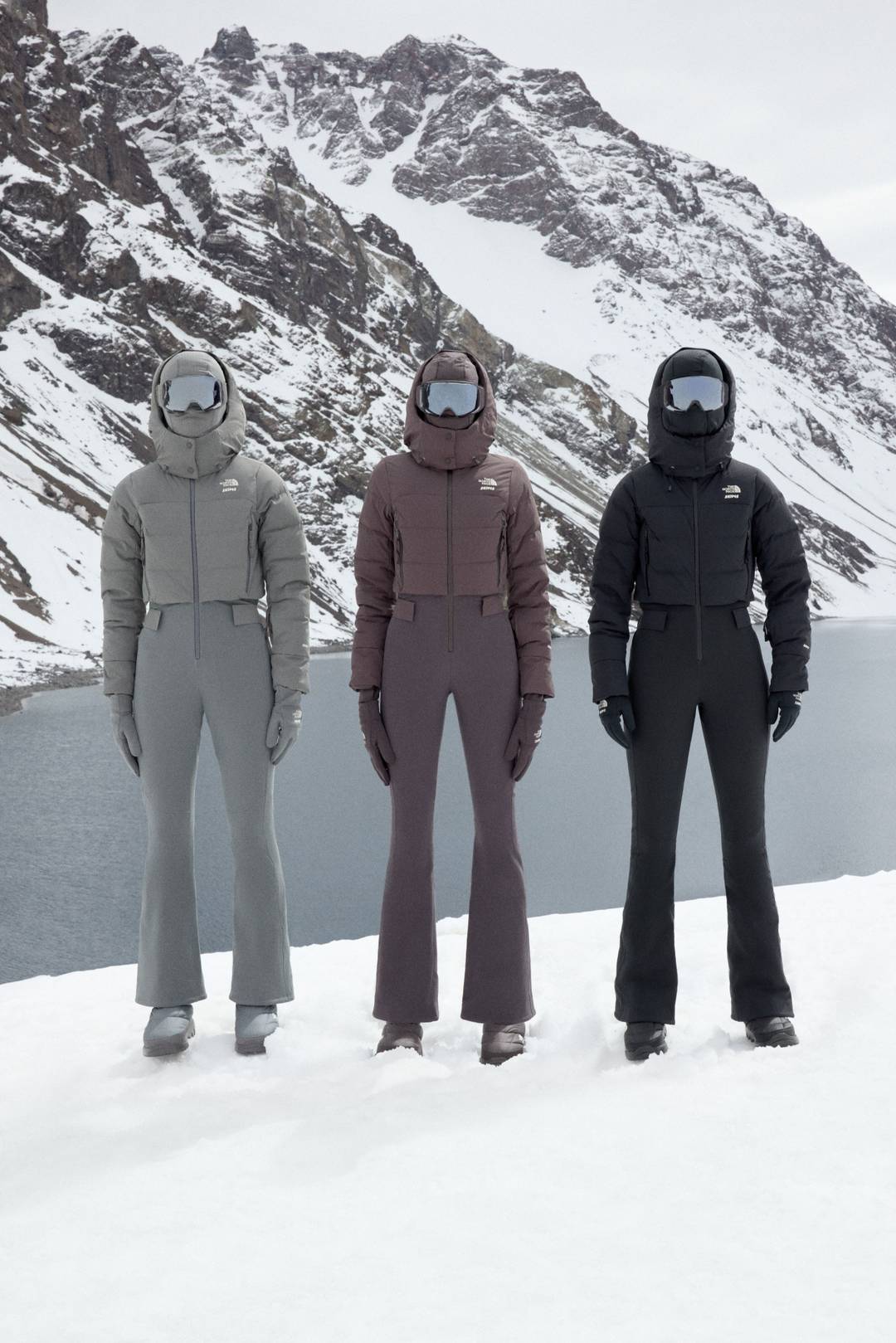 The North Face x Skims collection campaign