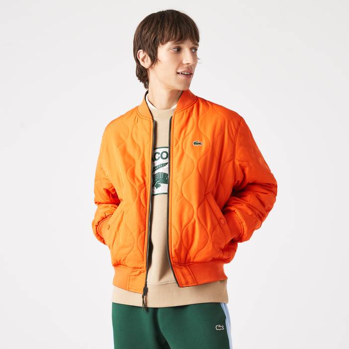 Gesteppte Lacoste Herren-Wende-Bomberjacke | Lacoste