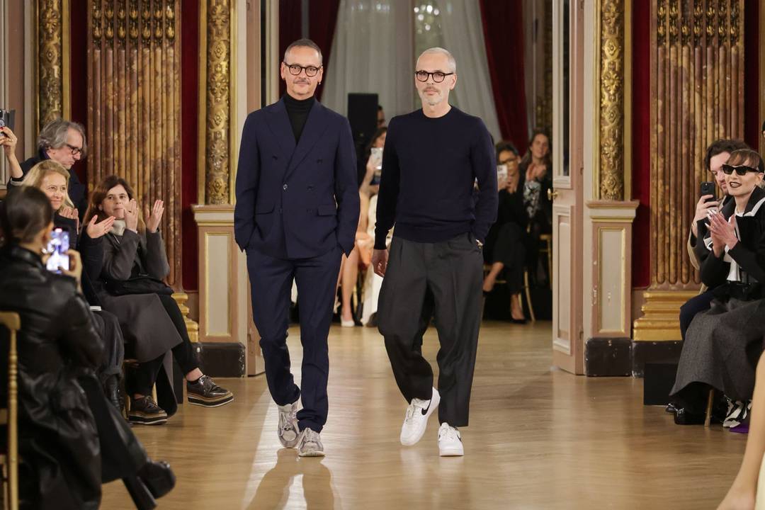 Viktor Horsting en Rolf Snoeren na hun SS25-show.