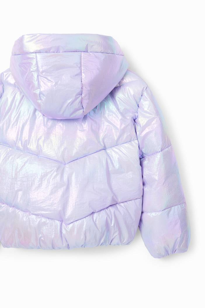 Iridescent quilted jacket | Desigual