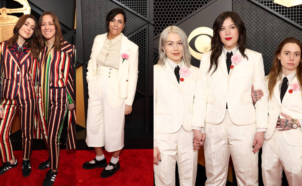 Larkin Poe, Sarah Tudzin and BoyGenius in Thom Browne.