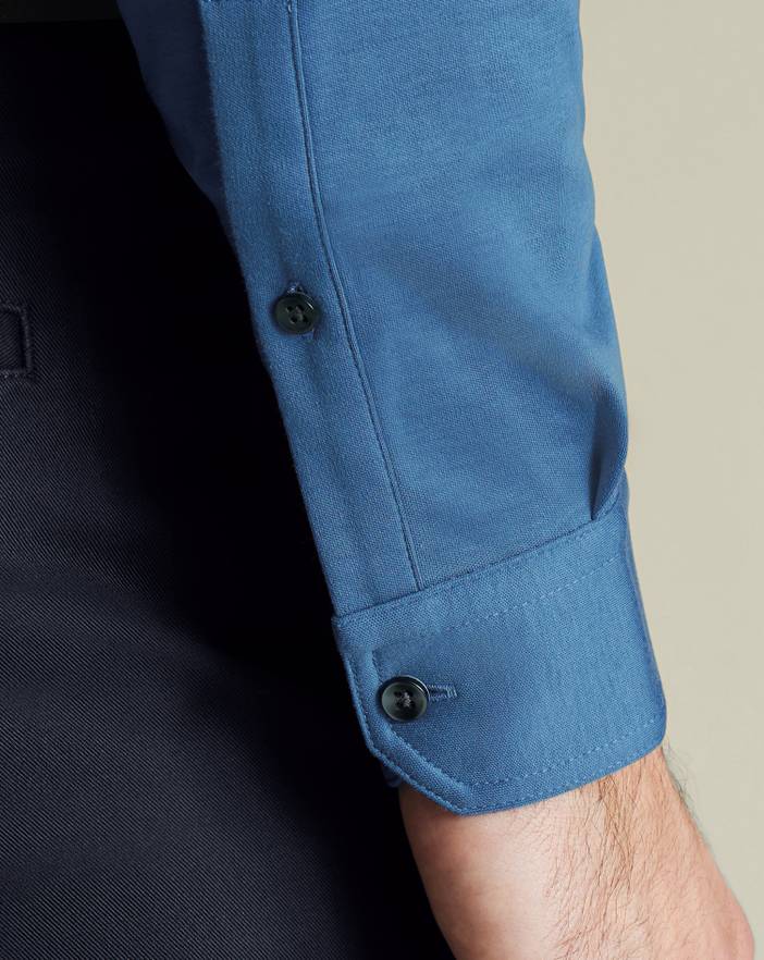 Men's Charles Tyrwhitt Long Sleeve Smart Jersey Polo Shirt | Charles Tyrwhitt