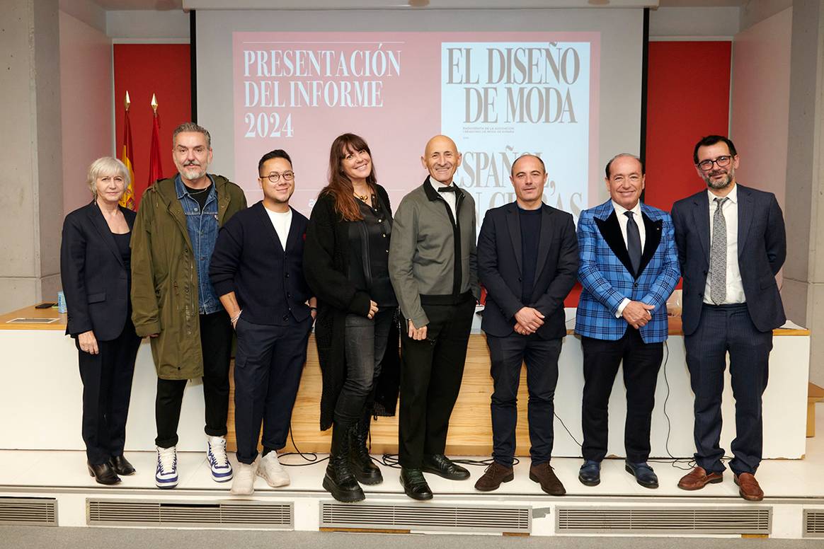 Acto de presentación del informe “El diseño de moda español, en cifras”, el 30 de octubre de 2024 en Madrid (España).