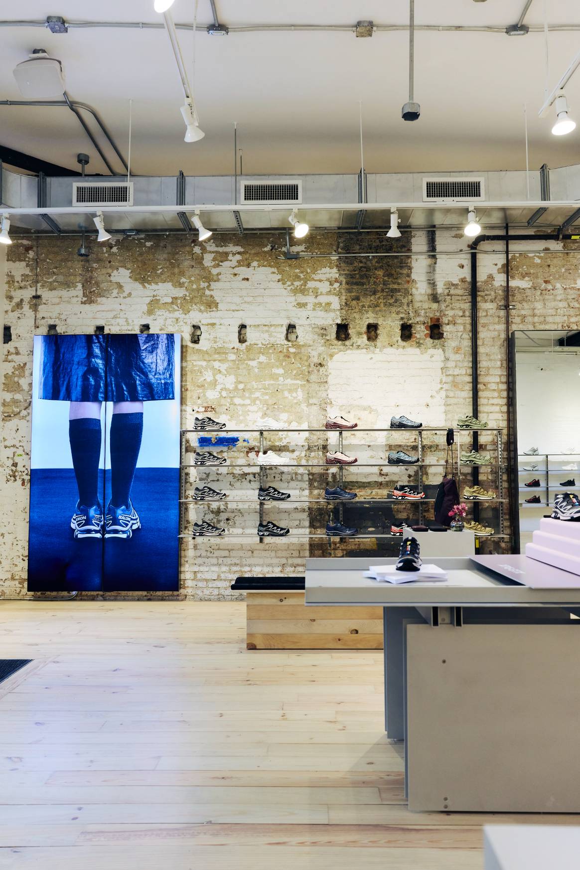 Interior of new Salomon store in Brooklyn