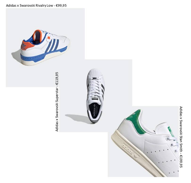 Swarovski and adidas join creative forces to add sparkle to iconic sneakers