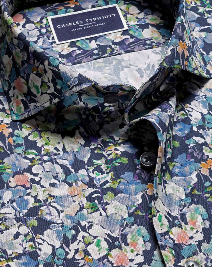 Men's Charles Tyrwhitt Made With Liberty Fabric Semi-Cutaway Floral Shirt | Charles Tyrwhitt
