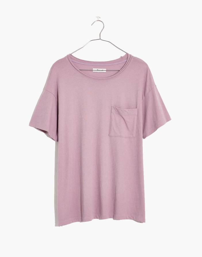 Plus Softfade Cotton Oversized Pocket Tee | Madewell