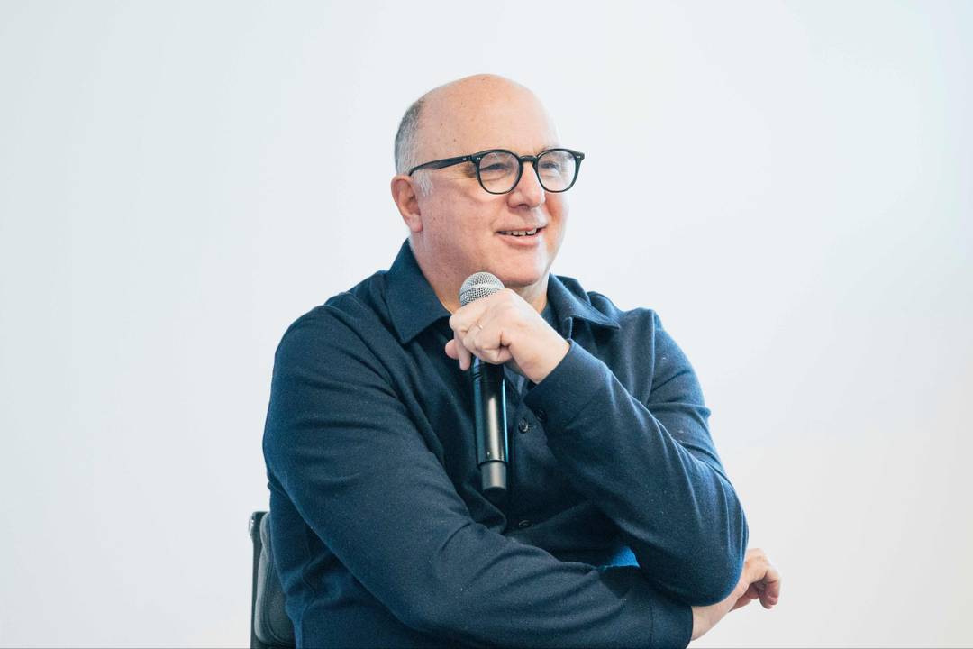 Andrea Guerra, ieri, allo stabilimento del Gruppo Prada a Scandicci