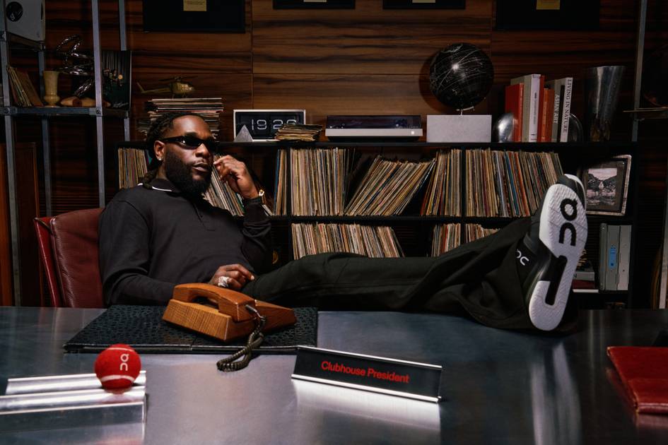 On and Burna Boy partnership announcement image