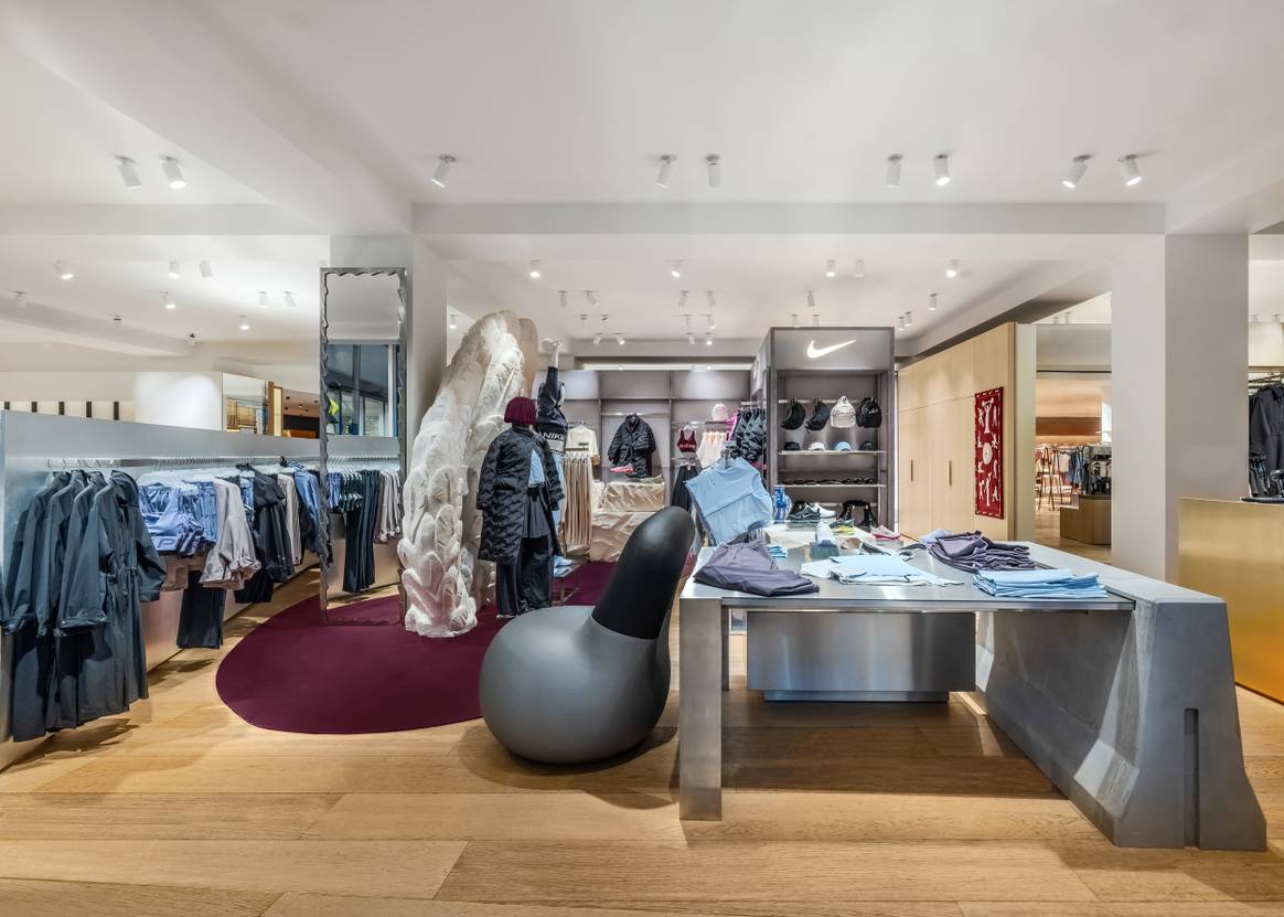 Nike womenswear concession in Selfridges, London