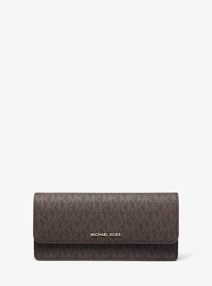 MK Jet Set Large Signature Logo Wallet | Michael Kors