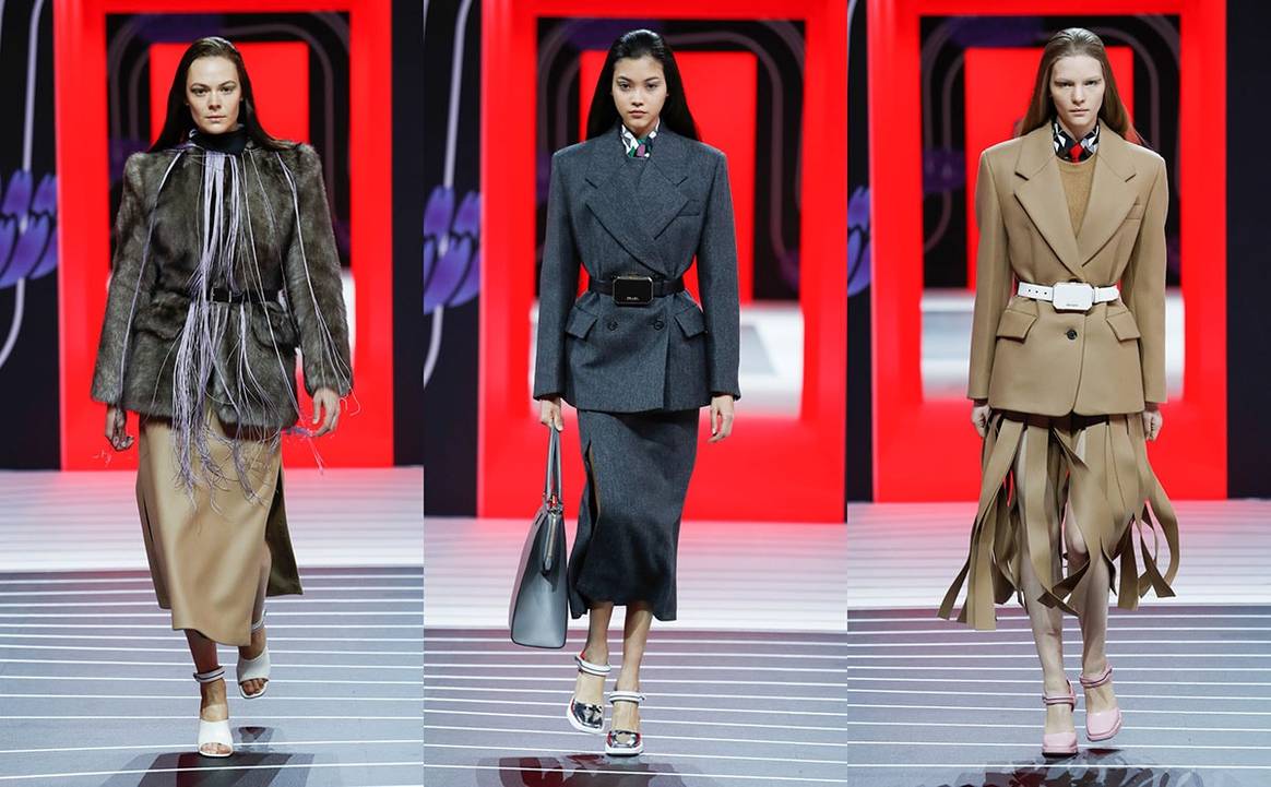En images : le défilé Prada automne-hiver 2020-21
