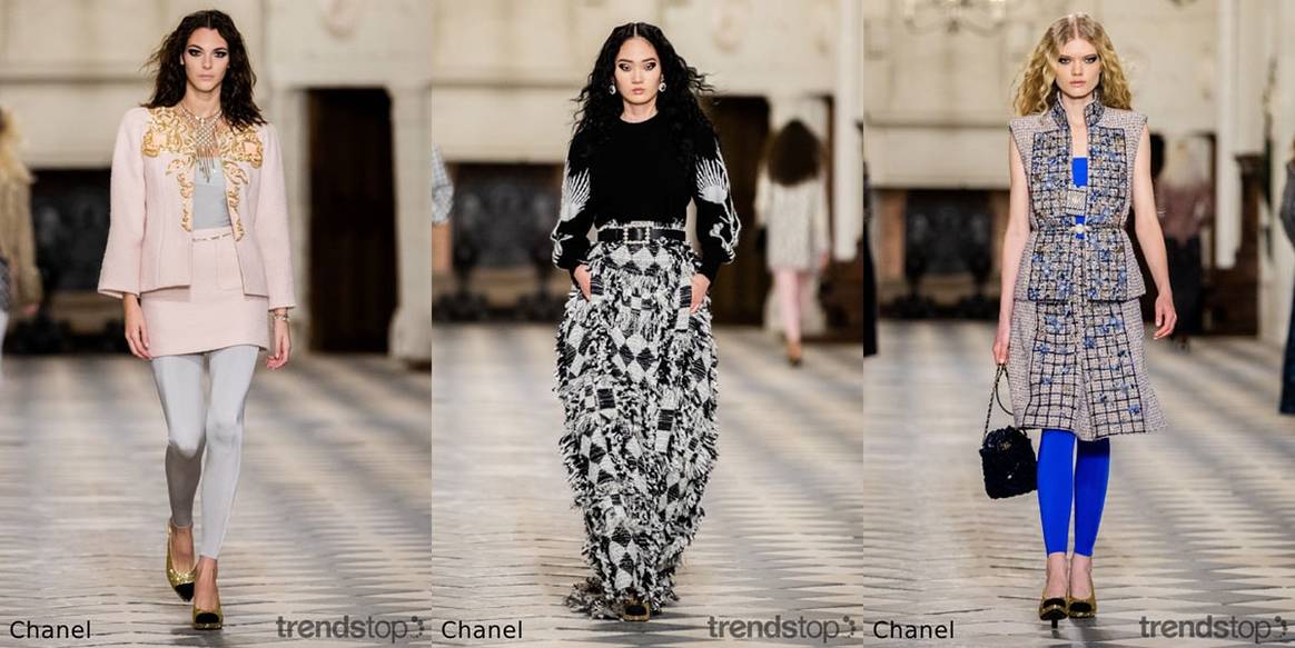 Beelden via Trendstop, van links naar rechts: allen Chanel Pre-Fall
2021.