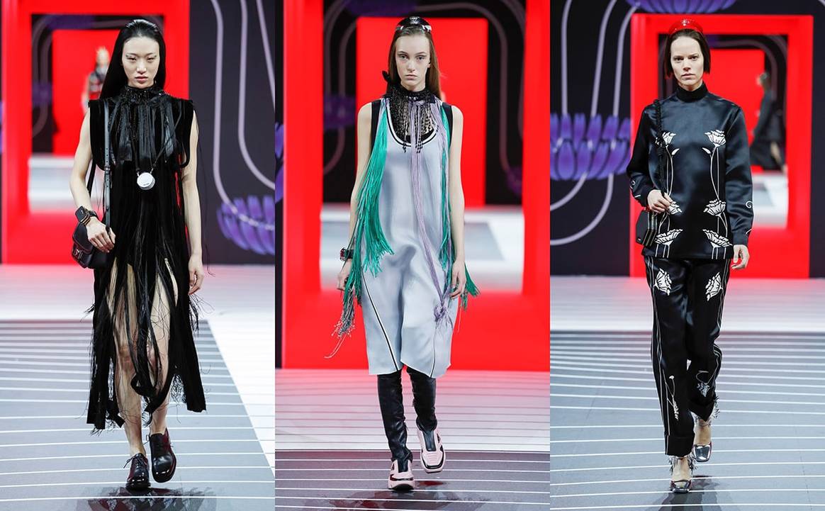 En images : le défilé Prada automne-hiver 2020-21