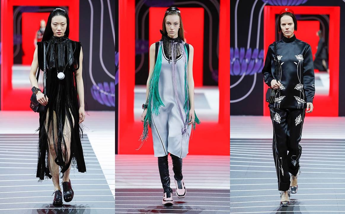 En images : le défilé Prada automne-hiver 2020-21