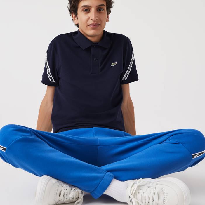 Herren Lacoste trainingshose mit bedruckten Streifen | Lacoste