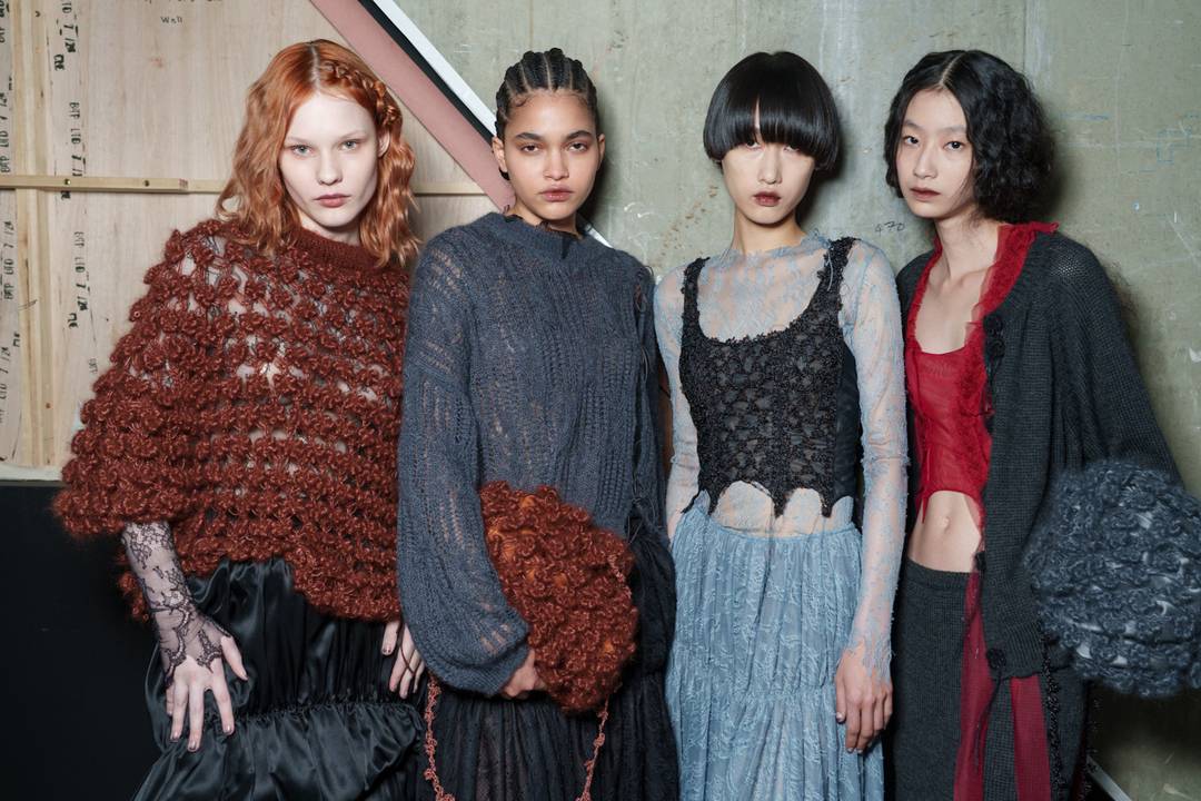 Pauline Dujancourt, autumn/winter 2025 collection backstage at London Fashion Week