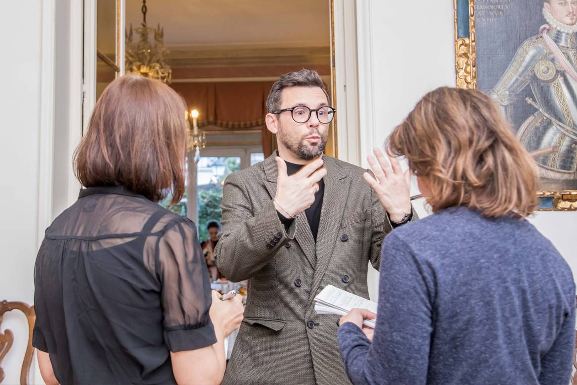 Paulo Gonçalves, portavoz de Apiccaps, durante el evento organizado en la Embajada de Portugal en Madrid, el 18 de diciembre de 2023.