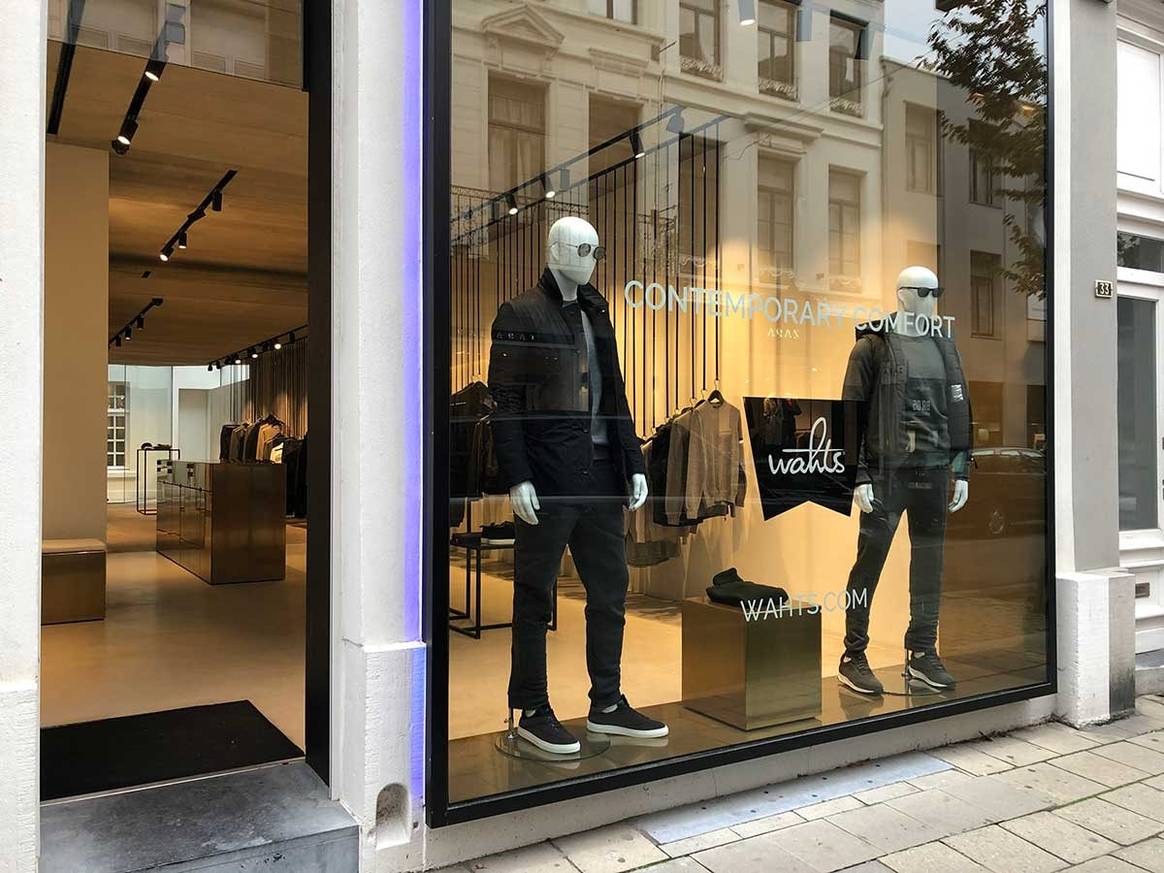 Mannenmodemerk Wahts opent deuren in Antwerpen