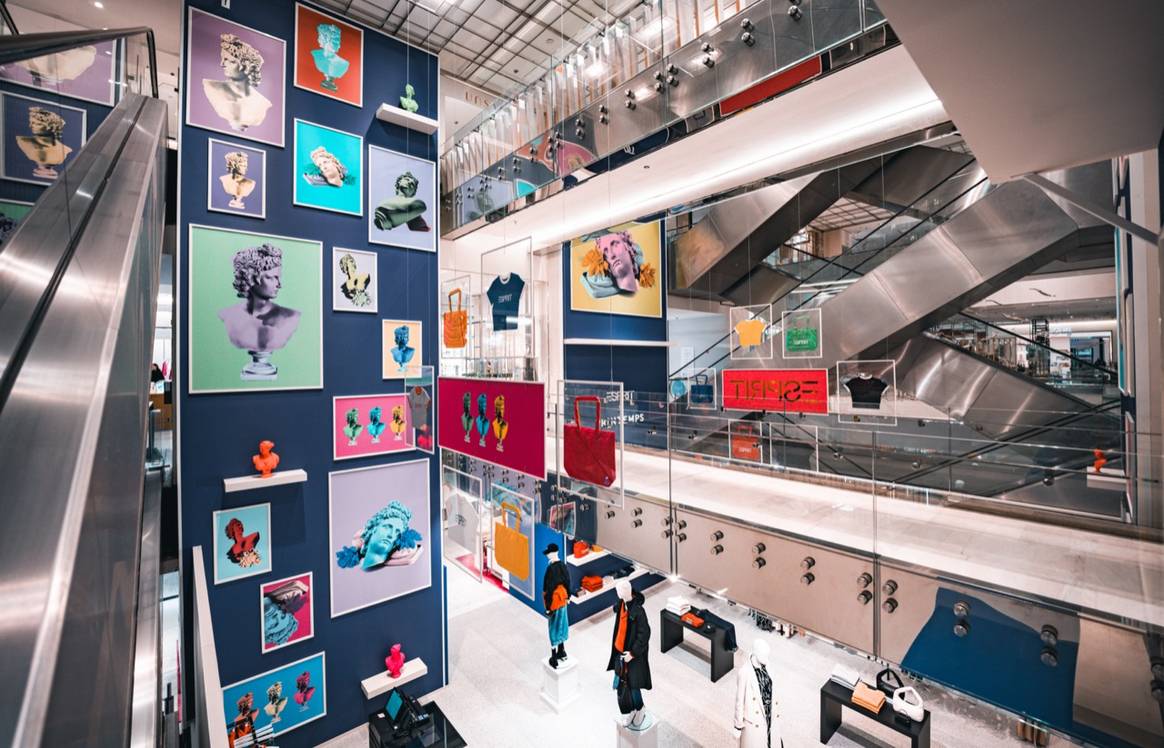 Pop-up Esprit au Printemps Haussmann