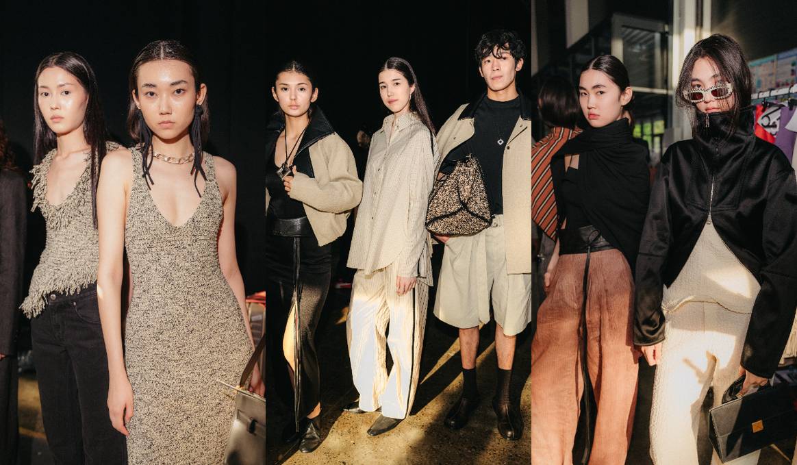 Backstage de Nanuska en Visa Fashion Week Almaty.
