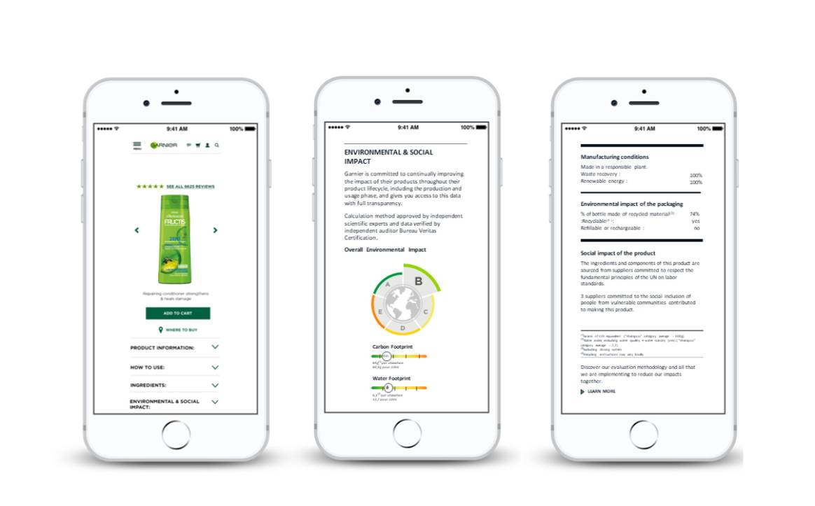 Garnier increases commitment to sustainability with enhanced labelling